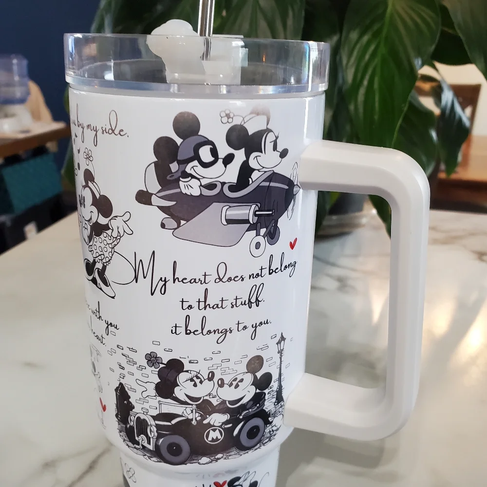 Mickey & Minnie Mouse Life is Better with you by my side 40oz Traveler Tumbler